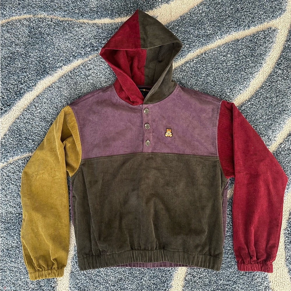 Teddy Fresh Corduroy color block jacket